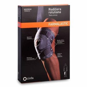 RODILLERA CERRADA FARMALASTIC NEOPRENO TECH 1 UNIDAD TALLA UNICA COLOR GRIS