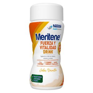 MERITENE FUERZA Y VITALIDAD DRINK 4 BOTELLAS 125 ml SABOR VAINILLA