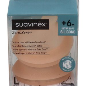 SUAVINEX TETINA ANTICOLICO FLUJO L SILICONA 2 U